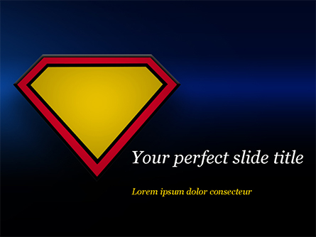 Superman Sign Frame Presentation Template, Master Slide