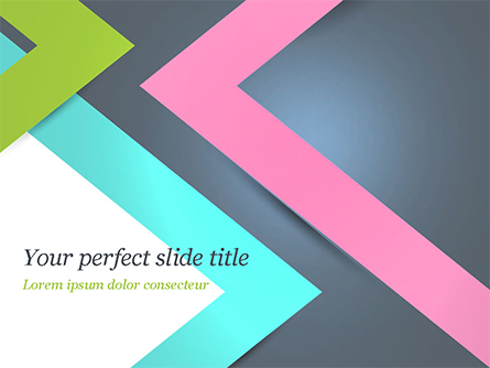 Abstract Cutting Edges Presentation Template, Master Slide
