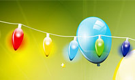 Colorful Balloons and Garlands Presentation Template