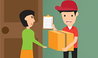 Delivery Service Illustration Presentation Template