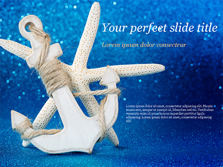 Anchor and Starfish Presentation Template, Master Slide