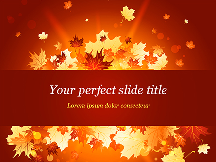 Bright Sunny Autumn Presentation Template, Master Slide