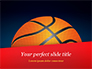 Basketball Ball on Blue Background slide 1