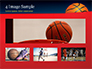 Basketball Ball on Blue Background slide 13