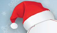 Snowflake Ornament and Santa Hat Presentation Template