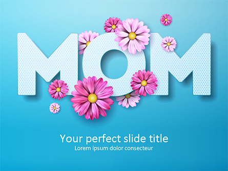 Mom Greeting Presentation Template for PowerPoint and Keynote PPT Star