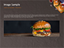 Top View of Hamburgers and Sauces slide 10