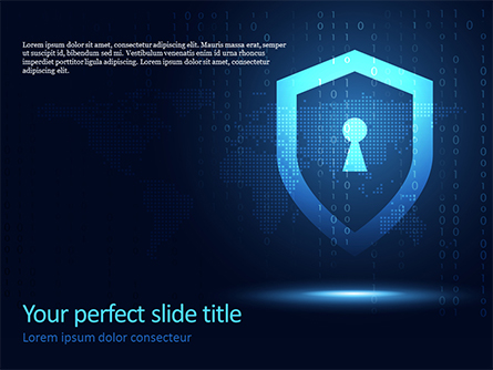 Global Data Security Presentation Template, Master Slide