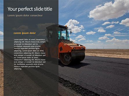 Road Construction Machinery Presentation Template For PowerPoint And ...