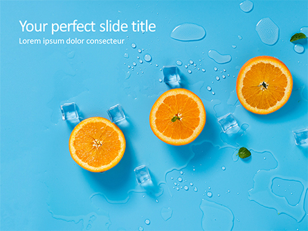Summer Background with Oranges Presentation Template, Master Slide