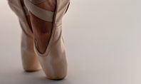 Person in Ballet Shoes Presentation Template