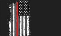 Thin Red Line USA Flag Presentation Template
