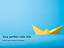 Yellow Color Origami Paper Ship Presentation slide 1