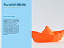 Yellow Color Origami Paper Ship Presentation slide 9