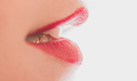 Red Lips Closeup Presentation Presentation Template
