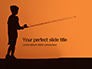 Silhouette of a Boy With a Fishing Rod on Sea Presentation slide 1