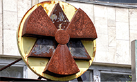 Radioactive Sign on Building in Chernobyl Presentation Presentation Template
