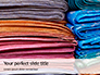 Pile of Colored Area Rugs Presentation slide 1