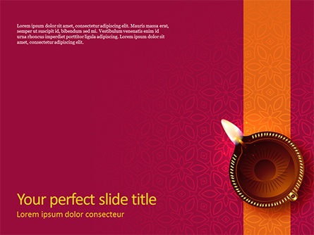 Happy Diwali Festival Presentation Presentation Template, Master Slide