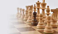 Chess Pawns on Chessboard Presentation Presentation Template