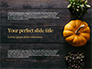 Thanksgiving Decoration on Wooden Table Presentation slide 1