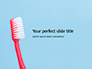 Toothbrush on Blue Background Presentation slide 1