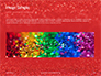 Glowing Red Glitter Texture Background Presentation slide 10