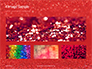 Glowing Red Glitter Texture Background Presentation slide 13