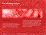 Glowing Red Glitter Texture Background Presentation slide 14