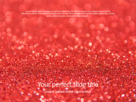 Glowing Red Glitter Texture Background Presentation Presentation Template, Master Slide