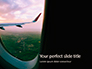 View Through Airplane Window Presentation slide 1