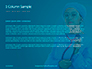 Cheerful Woman Physician in Blue Coat Against Turquoise Background Presentation slide 4
