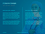 Cheerful Woman Physician in Blue Coat Against Turquoise Background Presentation slide 5