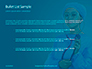Cheerful Woman Physician in Blue Coat Against Turquoise Background Presentation slide 7