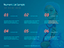 Cheerful Woman Physician in Blue Coat Against Turquoise Background Presentation slide 8