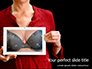 A Woman Holding Tablet with Bra Presentation slide 1