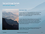 Panoramic Mountains in Blue Mist Presentation slide 15