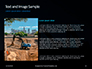Three Excavators Work on Construction Site at Sunset Presentation slide 15