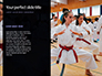 A Martial Arts Woman in White Kimono with Black Belt Presentation slide 9