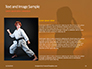 Young Woman Training Karate on Sunset Presentation slide 15