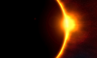 The Moon Covers the Sun in a Beautiful Solar Eclipse Presentation Presentation Template
