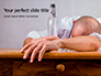 Drunk Bald Man Lying or Sleeping on Table Presentation slide 1