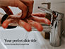 A Person Washing Hands with Soap Presentation slide 1