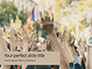 Raised Hands of Protesters at Political Demonstration Presentation slide 1
