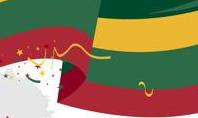 Festive Lithuanian Flag