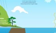 The Water Cycle Illustration Infographic