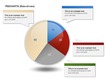 Pie Charts Collection (Data-Driven) Presentation Template, Master Slide