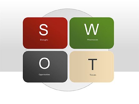 SWOT Diagram Presentation Template, Master Slide