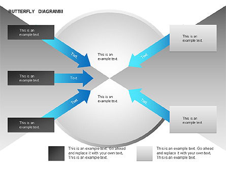 Butterfly Diagram Presentation Template, Master Slide