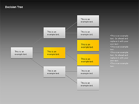 Decision Tree Chart Presentation Template, Master Slide